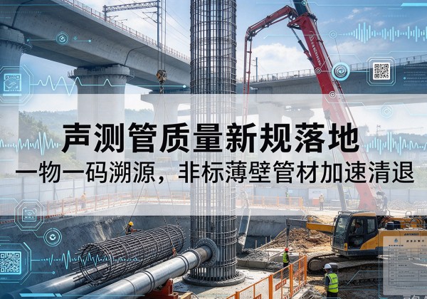 彭水声测管质量新规落地，一物一码溯源，非标薄壁管材加速清退