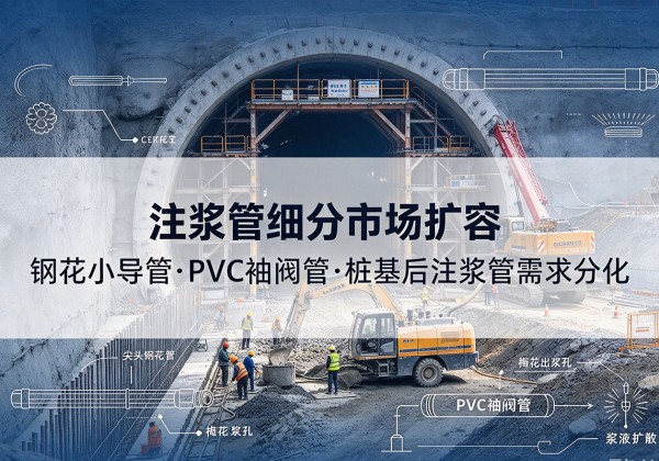 彭水注浆管细分市场扩容，隧道钢花小导管、PVC 袖阀管、桩基后注浆管需求分化